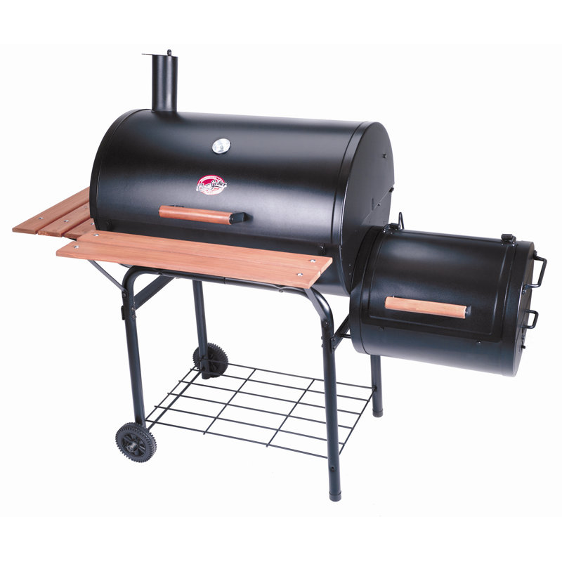 CharGriller 50" Barrel Charcoal Grill with Smoker & Reviews Wayfair